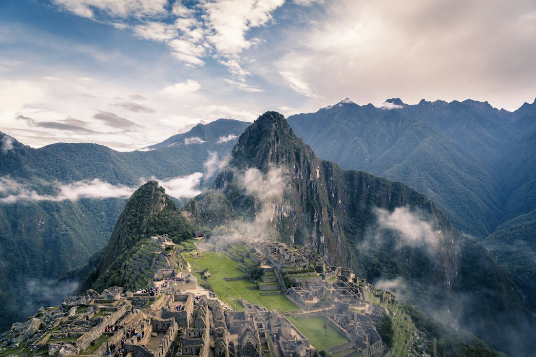 Machu Picchu above the clouds